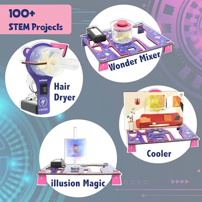 Butterfly EduFields 100+ Girls Engineering Science Kit for Kids Age 8-12 - style: 1.Girls Engineering Kit