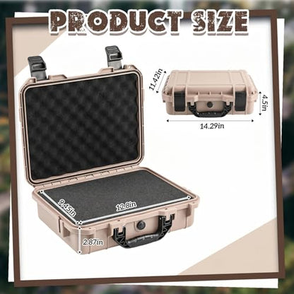 Relaxweex 14.3 x 11.4 x 4.5 Inch Hard Case, Grid Shell, Tan - color: Tan, size: 14.3 x 11.4 x 4.5 Inch, style: Grid Shell