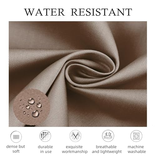 Aprons for Women Men, Water-Resistant Kitchen Aprons for Cooking - color: Brown