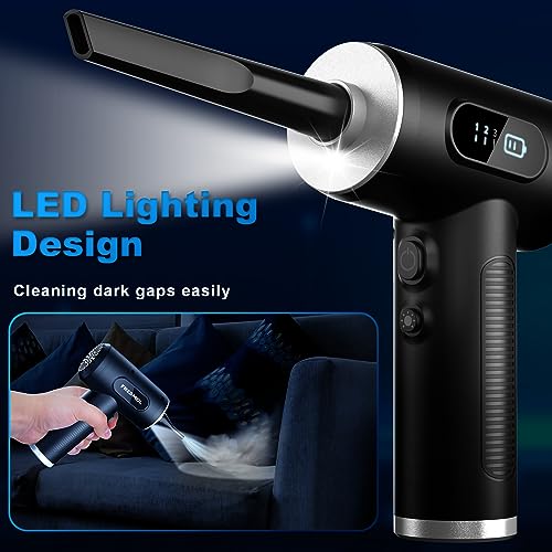 FRESMOL Compressed Air Duster, Rechargeable Cordless Electric Air Blower