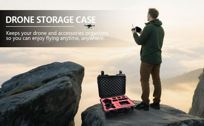 HESOYAM Waterproof Hard Storage Case for DJI Mavic 4 Pro Bundle Compatible RC 2/RC Pro 2 Controller, Black, pp Material, Foam Liner