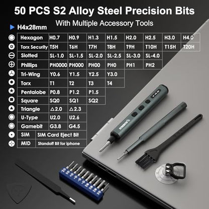STREBITO Electric Screwdriver Set, 67 in 1 Electric Precision Screwdriver - color: Upgraded Blue