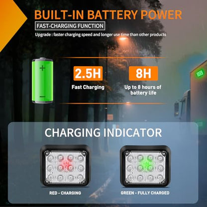 Nilight 12LED Magnetic Wireless Trailer Lights 2PCS Green - color: 12LED Green