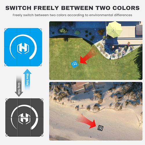STARTRC PHOTO Large Drone Landing Pad Foldable, 26in/65cm, Blue-Gray - size: 26inch/65cm