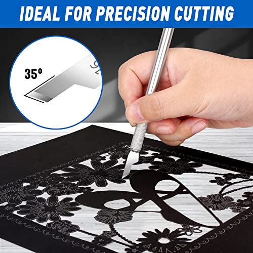 DIYSELF 100 Pack Exacto Knife Blades #16, Carbon Steel Precision Blades - style: #16