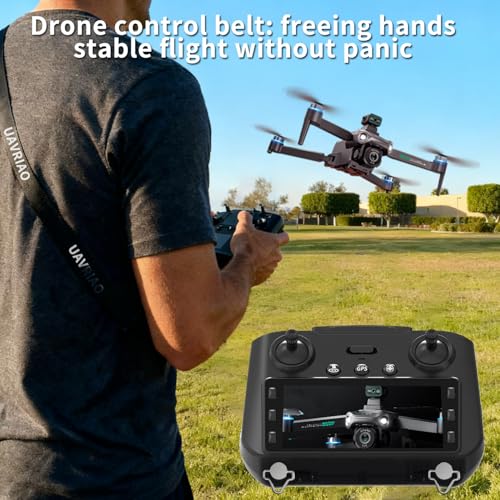 GPS Drone with 5.9" HD Screen Controller, 2K UHD Camera, 360° Laser Obstacle Avoidance, One-Key Takeoff/Return, Stable FPV Transmission, Foldable & Portable Design with 2 Batteries for Extended Flight Time.
