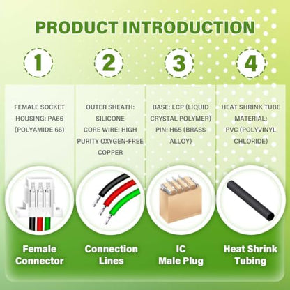 15 Sets/60 Pcs Mini Micro JST-SH-SMD-VHR 1.0mm 3-Pin Connector Kit - size: 3-Pin, style: JST-SH-VHR