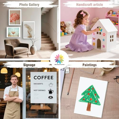 Mat Board Center, Pack of 10 Acid-Free Foam Boards, 11x14 inch White Foam Boards, 1/8" Thick - color: White, size: 11x14