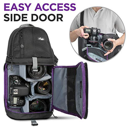 Altura Photo Camera Sling Bag Backpack, Crossbody for Canon, Nikon, Sony