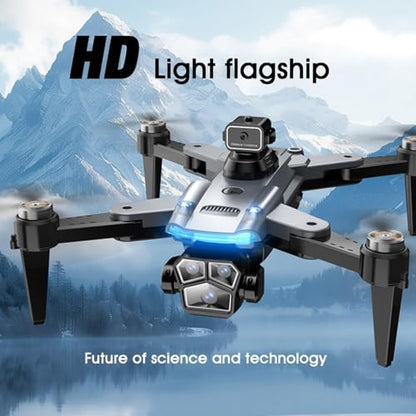 4K Drone with Camera for Adults, Foldable Quadcopter with 4.3" Screen Remote Controller, Brushless Motor,Obstacle Avoidance,Under 249g，One-Key Takeoff & Auto Follow,2Batteries,Portable HD Drone