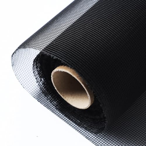 High Density dustproof and Pollen Proof net Window Screen mesh roll Used to Replace Screen Windows and Doors (Black high-Density mesh,787''×37''(2000×95cm) - color: Black high-density mesh, size: 37in x 65ft