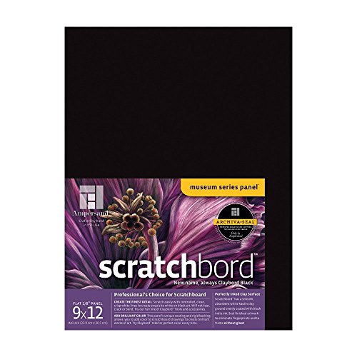 Ampersand Museum Series Scratchbord, 1/8 Inch Depth, 9X12 Inch (CBB09) - size: 9X12