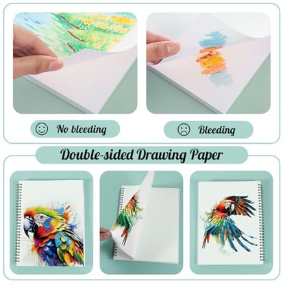 7.6 × 10In Marker Sketchbook, 200gsm Double-Sided Bleedproof Marker Paper - size: 7.6×10 Inch (1 pack)
