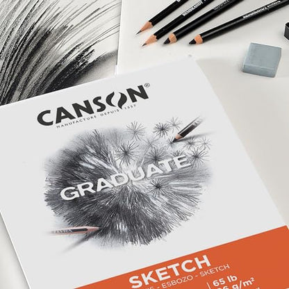 Canson Graduate Sketch Paper Pad, 9x12 in - size: 9x12 inch