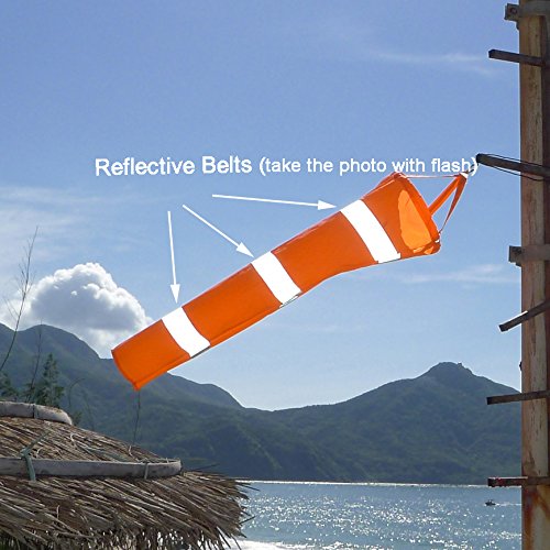 Airport Windsock Outdoor Hanging Heavy Duty(30") - size: 30"