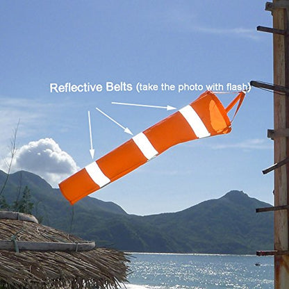 Airport Windsock Outdoor Hanging Heavy Duty(30") - size: 30"