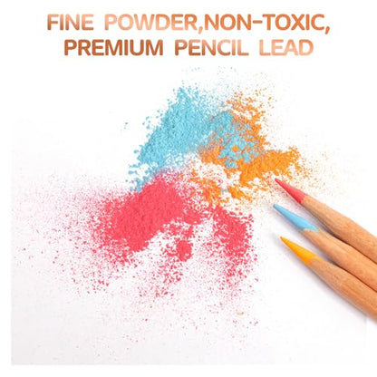 H & B 48 Soft Chalk Pastel Pencils for Artists & Adults - size: 1 Count (Pack of 48)
