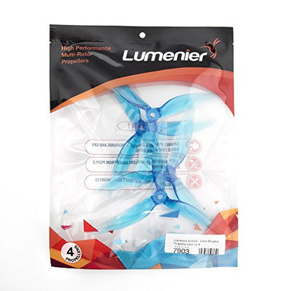 Lumenier 6x5x3 - Gate Breaker Propeller (Set of 4 - Transparent Blue) - 5mm - Blue