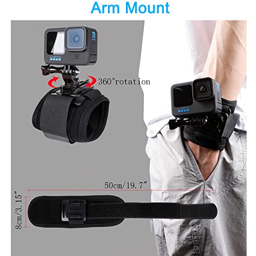 PellKing Accessories Set for GoPro Hero 13/12/11/10/9/8/7/6/5/Mission 1 Pro