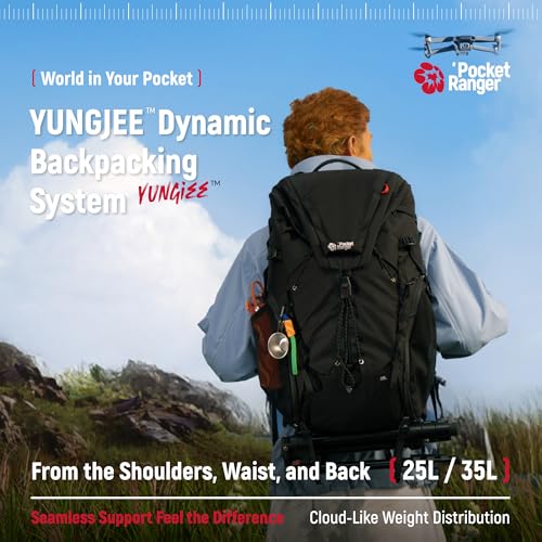 VSGO Pocket Ranger Elite Outdoor & Travel Backpack - Black - color: White, size: 25-30L