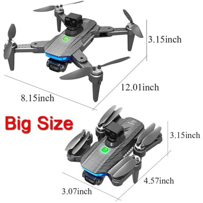 Lozenge Drones 360° Obstacle Avoidance GPS Drones with Camera for Adults 4K