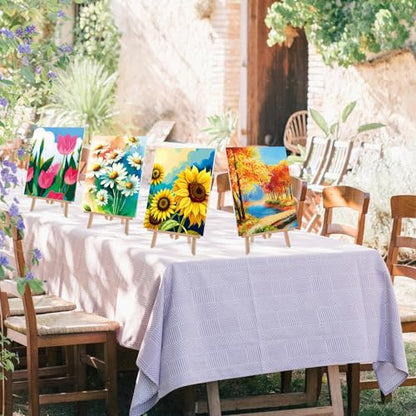 AmazingSpark 16 Pcs Pre Drawn Canvas to Paint for Adults Spring and Summer - style: Spring and Summer