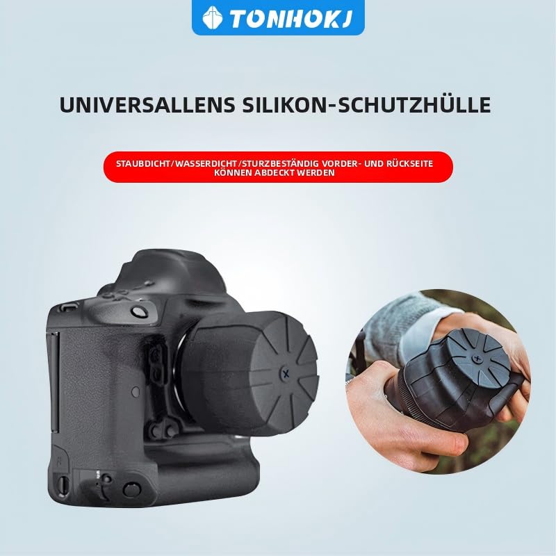 60–120mm Universal Camera Lens Cap Cover - Fits 99% DSLR Lenses, Element Proof, Lifetime Coverage, Single (TH-002 2pcs) - size: TH-002 2pcs