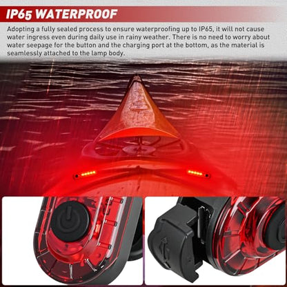 Nilight Marine Boat Navigation Light 2PCS Red Port Bow Lights Four Modes - color: 5LED Navigation Light-Red