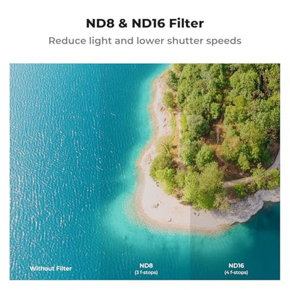 K&F CONCEPT 3Pack ND PL Filter Set Compatible with DJI Air 3S - style: CPL+ND8+ND16