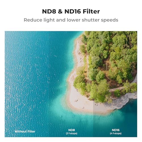 K&F CONCEPT 3Pack ND PL Filter Set Compatible with DJI Air 3S - style: CPL+ND8+ND16