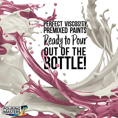 Pouring Masters Rose Pink Metallic Pearl 8-oz Acrylic Pouring Paint - color: Rose Pink Metallic Pearl, size: 8 Fl Oz (Pack of 1)