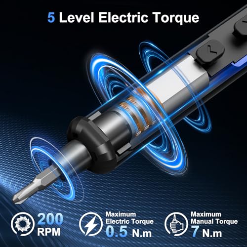 STREBITO Electric Screwdriver, 67 in 1 Mini Electric Screwdriver - color: Standard Black