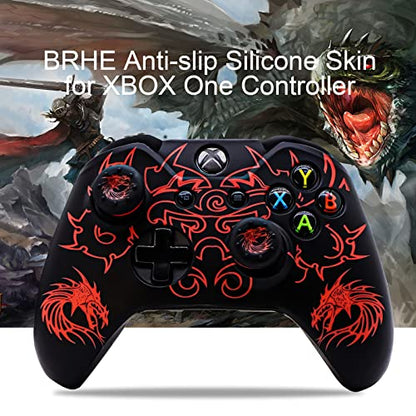 Controller Skin for Xbox-One, BRHE Anti-Slip Silicone Cover - color: Red