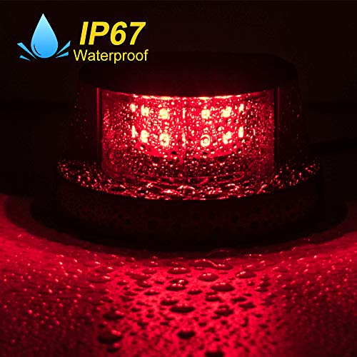 LED Boat Navigations Light Marine Red and Green Bow Light Silver New - color: Silver New Version