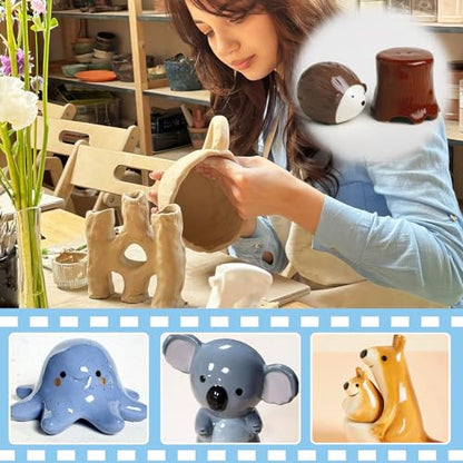 500ml Air Dry Clay Glaze, Protect Clay Surfaces,Delivers Gloss Glaze Effect - size: 500ml Gloss
