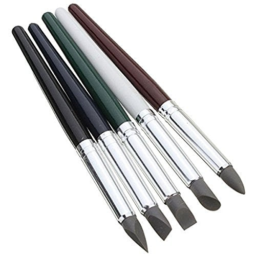 COMIART Clay Sculpture Tools Silicon Color Shapers Painting Brushes Size 6 - size: size6