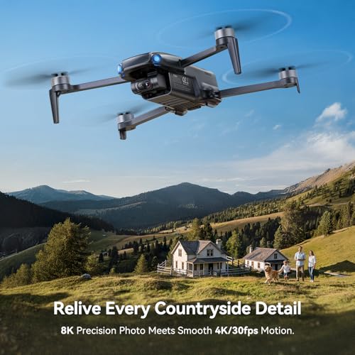 Ruko U11MINI 4K GPS Drone with Camera for Adults (96-Min Flight) - color: Classic Black