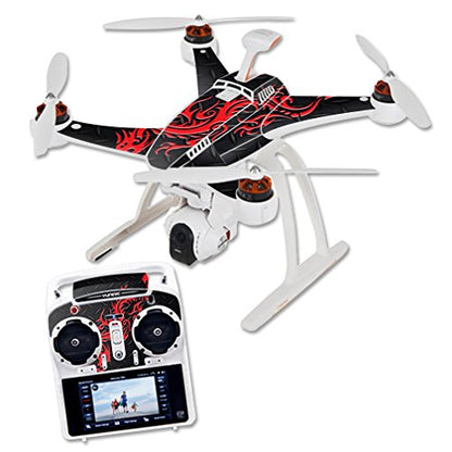 MightySkins Skin Compatible with Blade Chroma Quadcopter Drone wrap Cover Sticker Skins Red Dragon