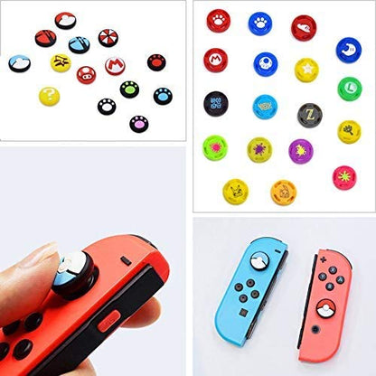 Silicone Analog Thumb Grip Stick Set Joystick Cap Thumbstick Cover Caps for Switch NS Switch Lite Controller Thumbsticks Cap (D) - color: D