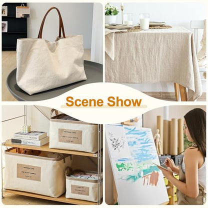 12oz Heavy Duty Canvas Fabric, 59" W Natural Cotton Duck Cloth 1 Yard - color: Grey, size: Pre Cut - 1 Yard