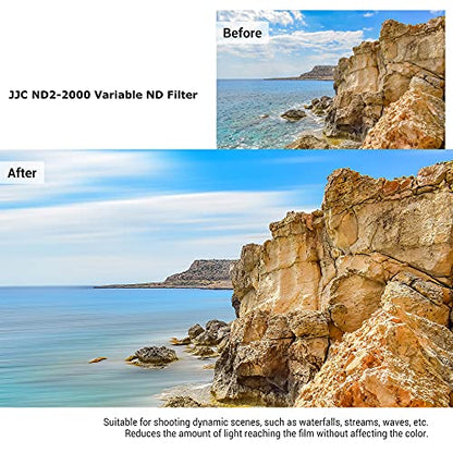 JJC 62mm ND Filter ND2-2000 VND Variable Neutral Density Adjustable Fader - size: 62mm