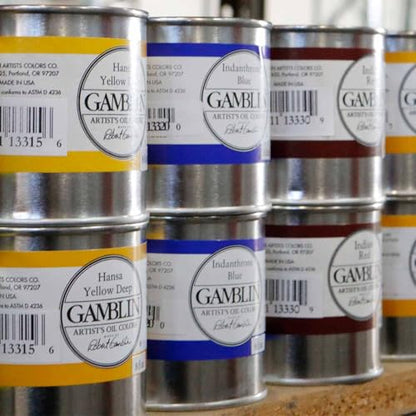 Gamblin Artist Oil Paint Set For Professionals - RED SET - 37ml Tubes - color: Red