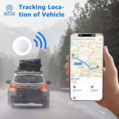 Mini Car GPS Tracking Device for Cars,Vehicles No Monthly Fee - color: Black, 2PCS