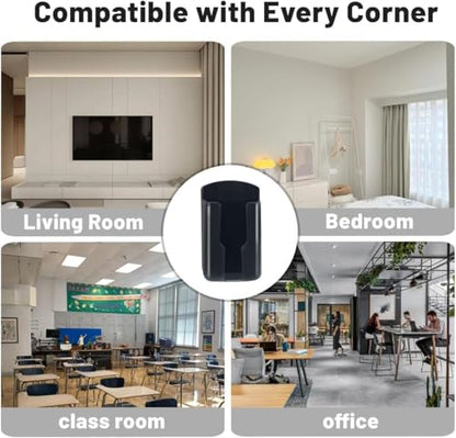 Universal Remote Control Holders Wall Mount AC Fan Media Player TV Controller Rack Stand, Self Adhesive Storage Box Case Organizer, Easy Manipulate Clicker for Home Office School Grey - color: grey