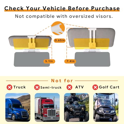 Sun Visor Extender for Car
