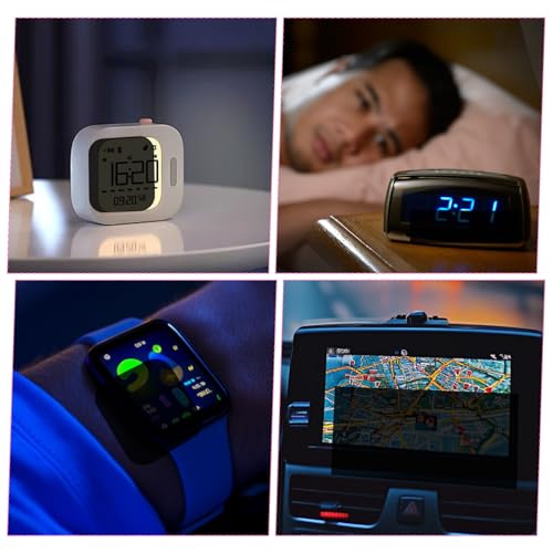 4 Pcs Light Dimming Stickers 8 x 4 Inch LED Blocking Stickers Self-Adhesive Dimming Sheets for Electronics Alarm Clock Monitor