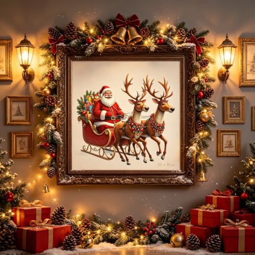 Santa Claus Diamond Art Kits for Adults,5D Christmas Diamond Painting - color: KM1364-1