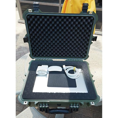 Strongway 20in. Plastic Waterproof Storage Case, Green - color: Green