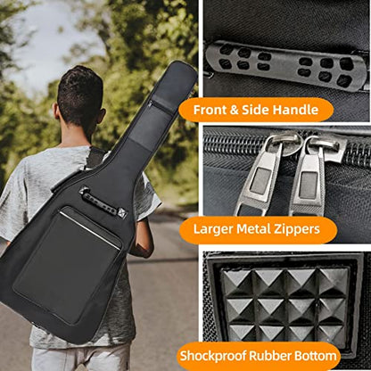GIGKOUKI 40/41" Acoustic Guitar Case,600D Oxford Fabric 0.35" Thick Padding - size: Acoustic Bag