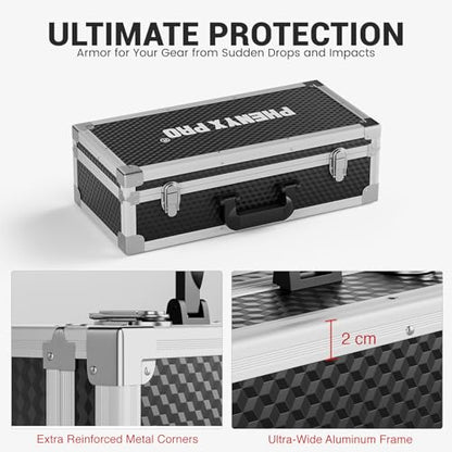 Phenyx Pro Storage Case with Pre-Diced Foam and Alloy Frame PCSE-L - size: Large (53.5*16.5*29cm)